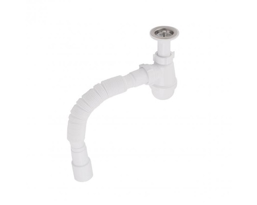 Сифон для умивальника Lidz (WHI) випуск 70мм (50мм) 36663