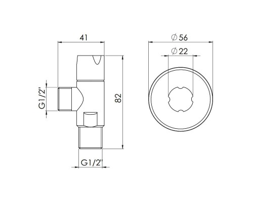 Кран з керамічною буксою кутовий 1 2-1 2 SD FORTE 8731 Кран з керамічною буксою кутовий 1 2-1 2 SD FORTE 8731
