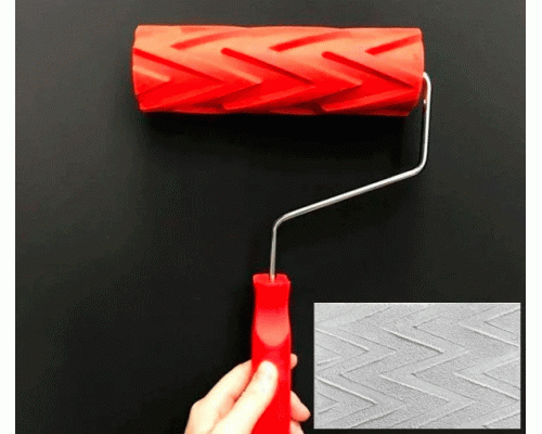 Валик структурний пластик гумовий з ручкою 60*180 154Т  02990