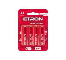 Батарейка ETRON AА-C8 12B/LR6 циліндр алкалінова 8pcs поштучно